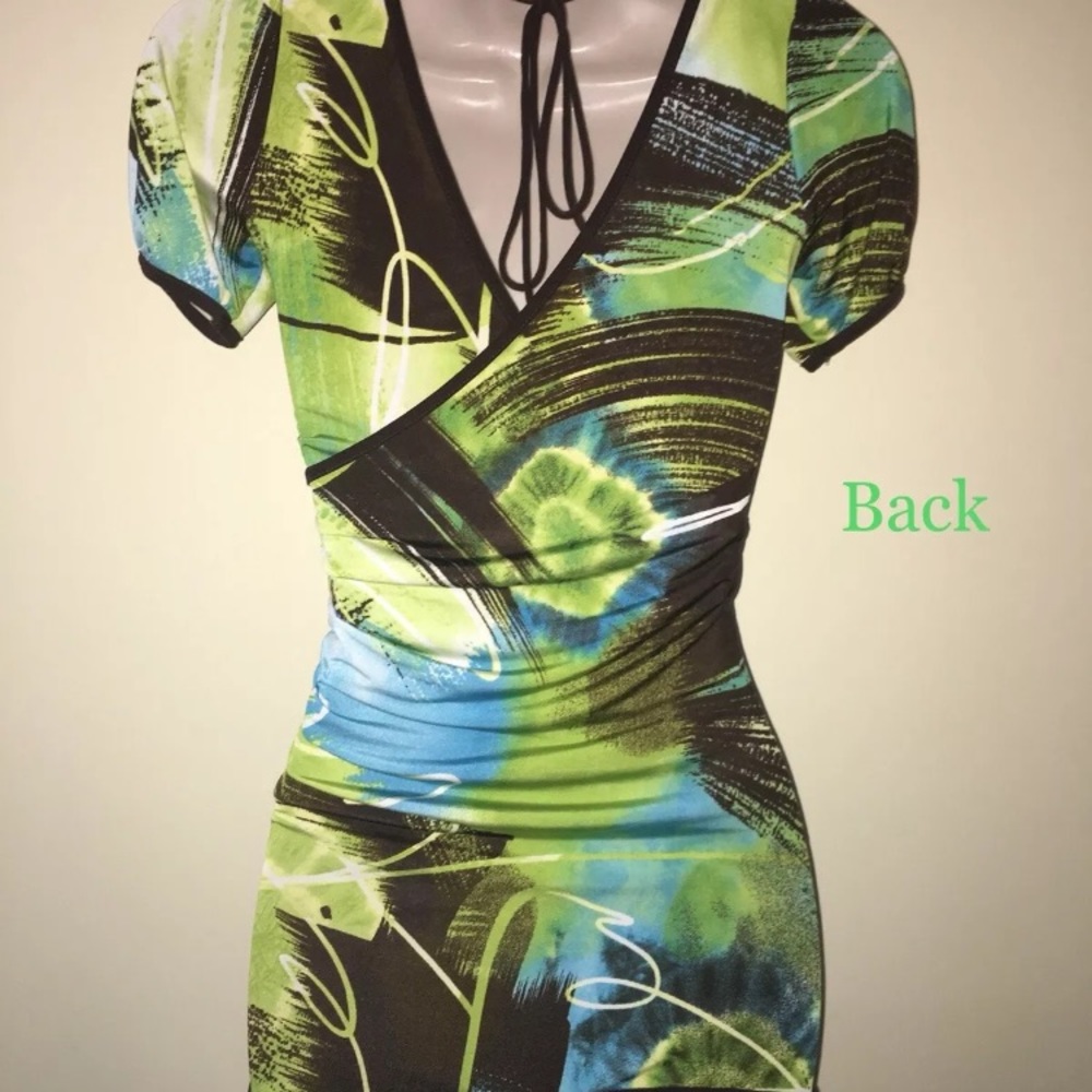 Sexy women’s plung top sz S - Picture 2 of 4